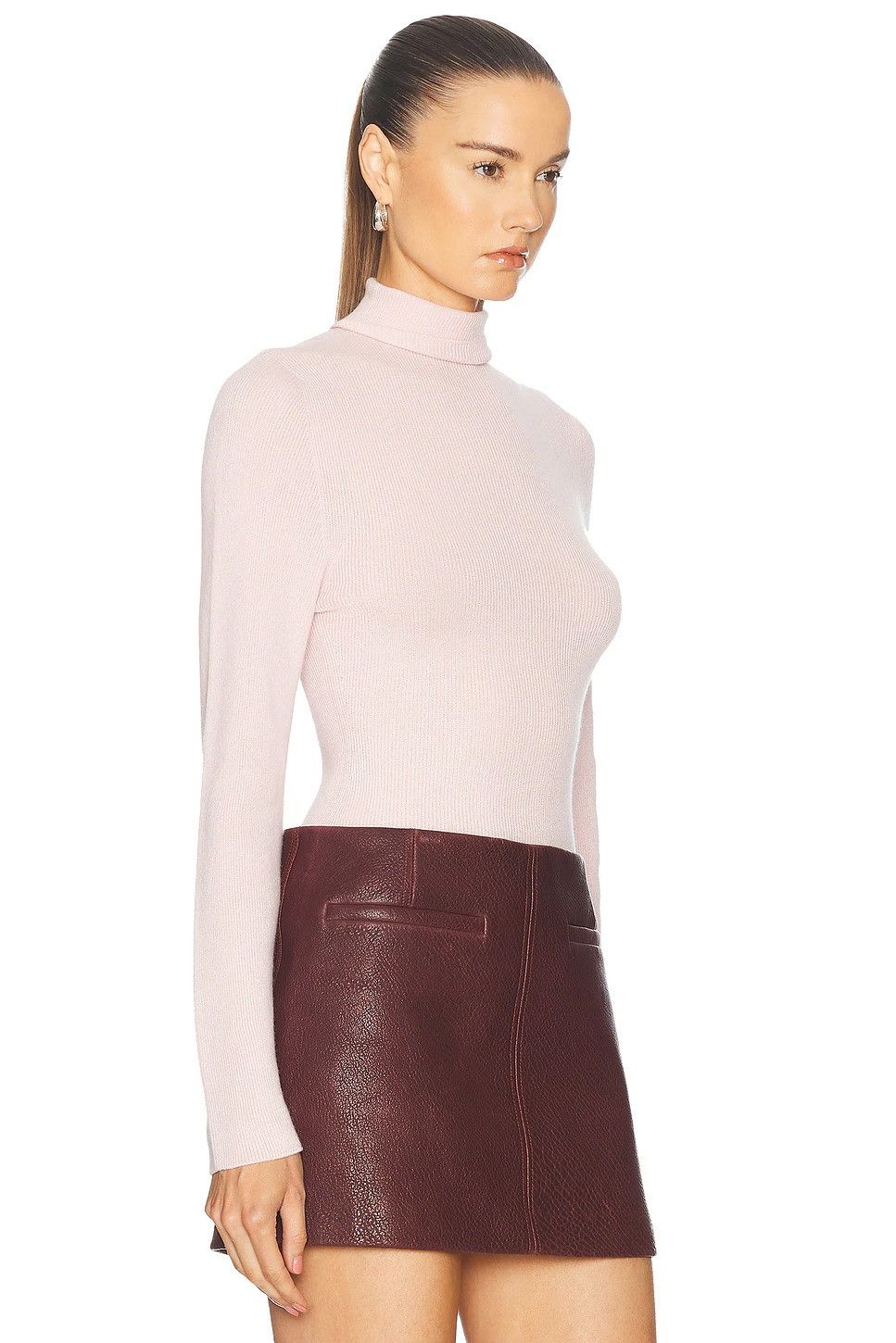 The Elder Statesman $650 The Elder Statesman Delicash Baby Pink Turtleneck Size M / US 6-8 / IT 42-44 - 2 Thumbnail