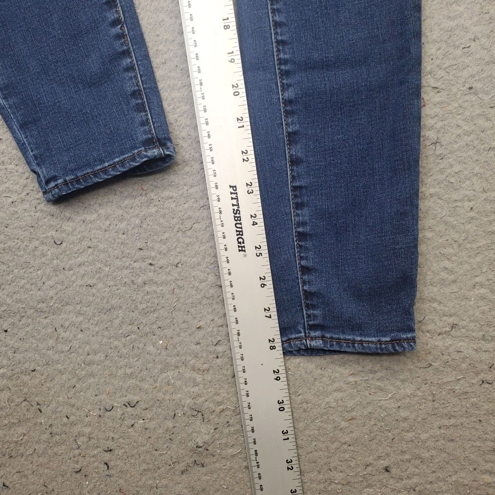 Vintage Articles Of Society Skinny Jeans Womens 27 Blue Denim Faded 5-Pocket Streetwear Size 27" / US 4 / IT 40 - 4 Thumbnail