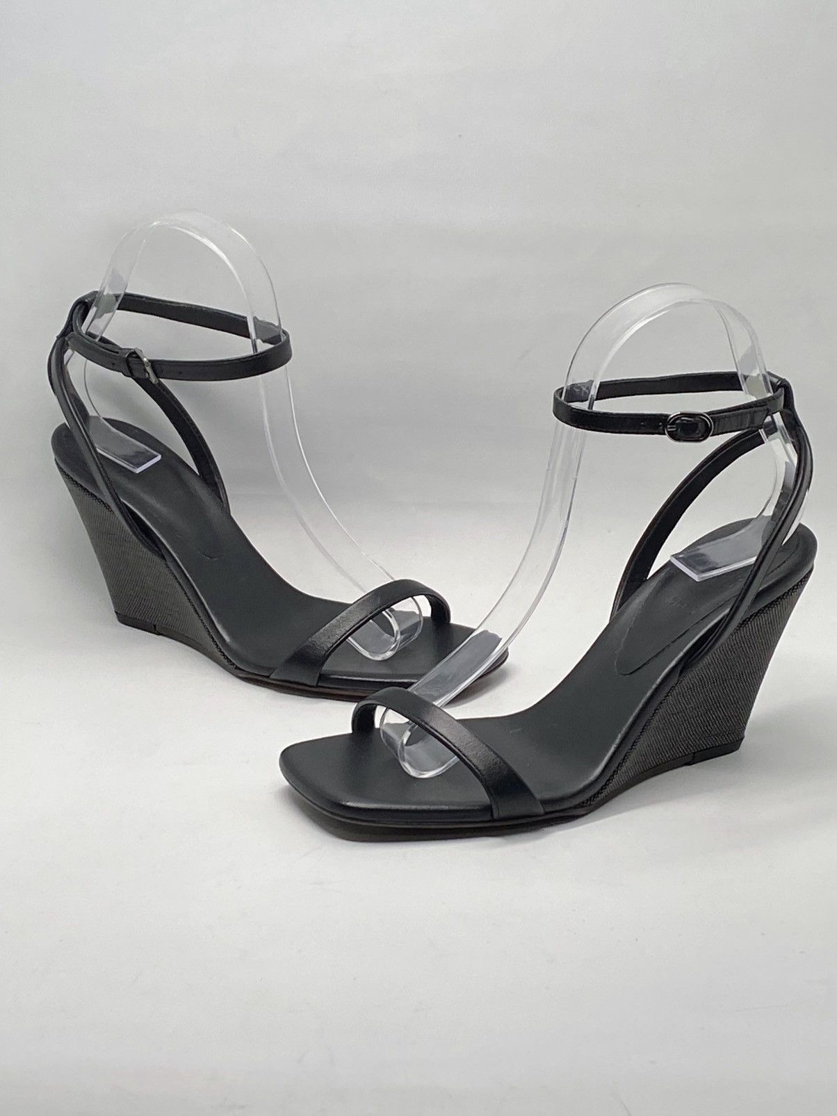 Brunello Cucinelli Brunello Cucinelli Monili Wedge Leather Sandals size 36 Size US 6 / IT 36 - 11 Thumbnail
