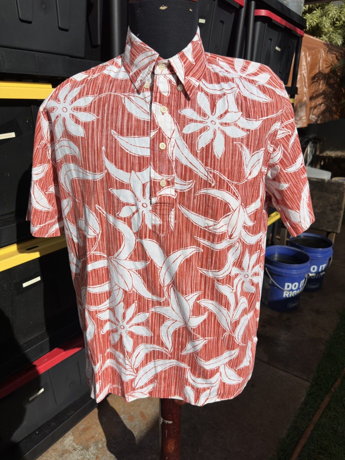 Reyn Spooner Preowned Reyn Spooner Phil Edwards Red/White Men's M Size US M / EU 48-50 / 2 - 1 Thumbnail