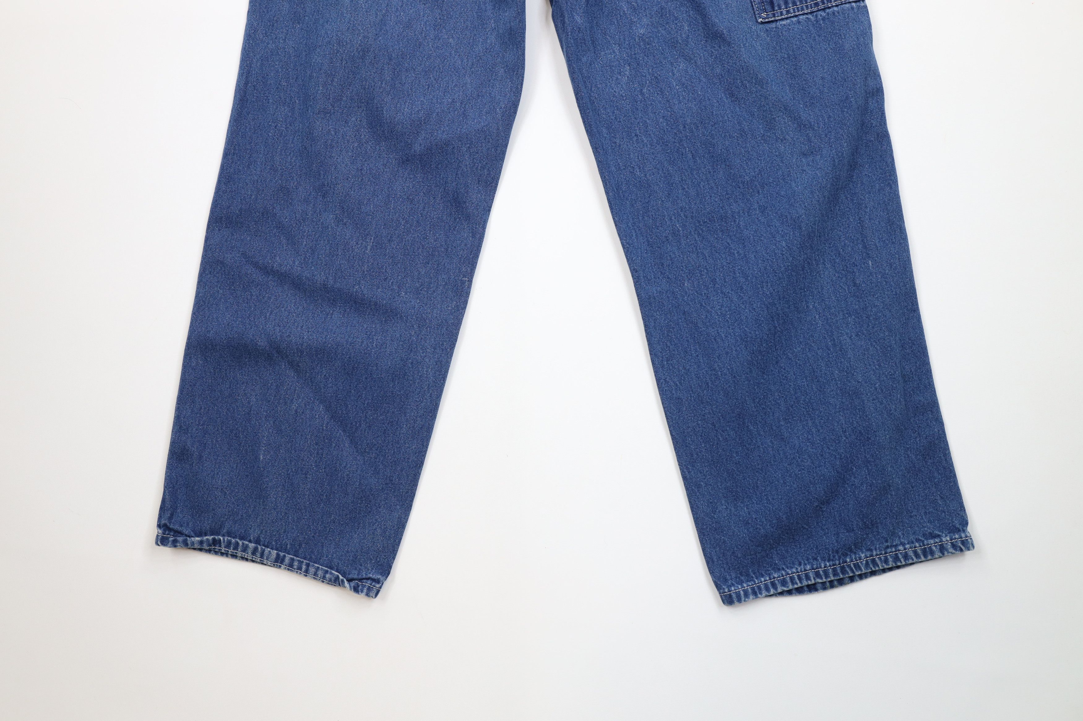 Carhartt Vintage Y2K 2000 Carhartt Spell Out Dungaree Wide Leg Jeans Size US 36 / EU 52 - 13 Thumbnail