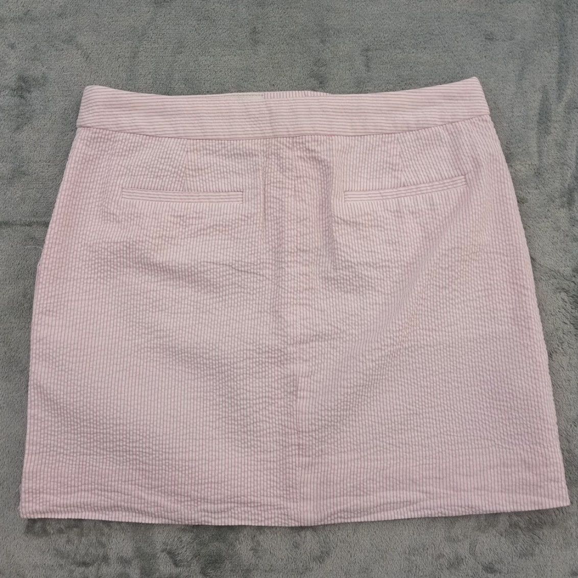 J.Crew J.Crew Skirt Short Pencil Pink Striped Seersucker Cotton Size 2 Pockets Womens Size 26" / US 2 / IT 38 - 7 Thumbnail