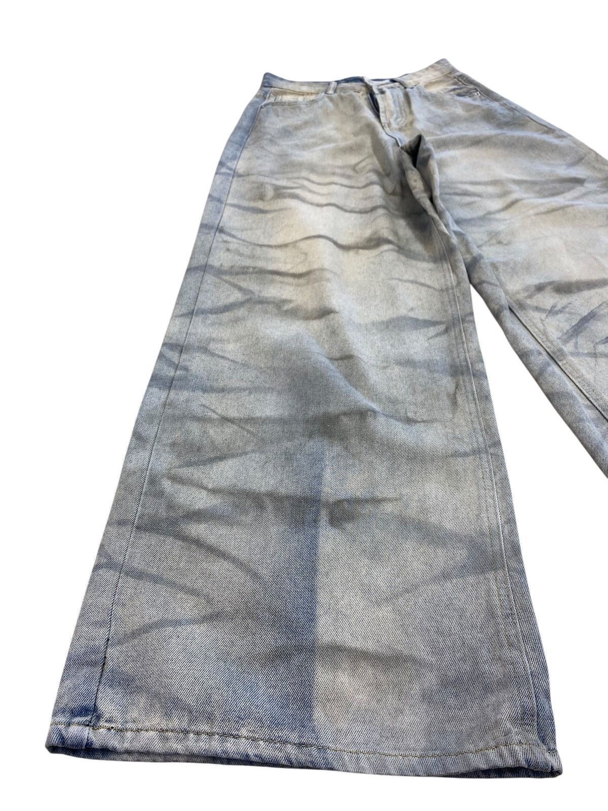 Japanese Brand Japanese Brand Dirty Dye Wash Style Baggy Jeans Size US 26 / EU 42 - 7 Thumbnail