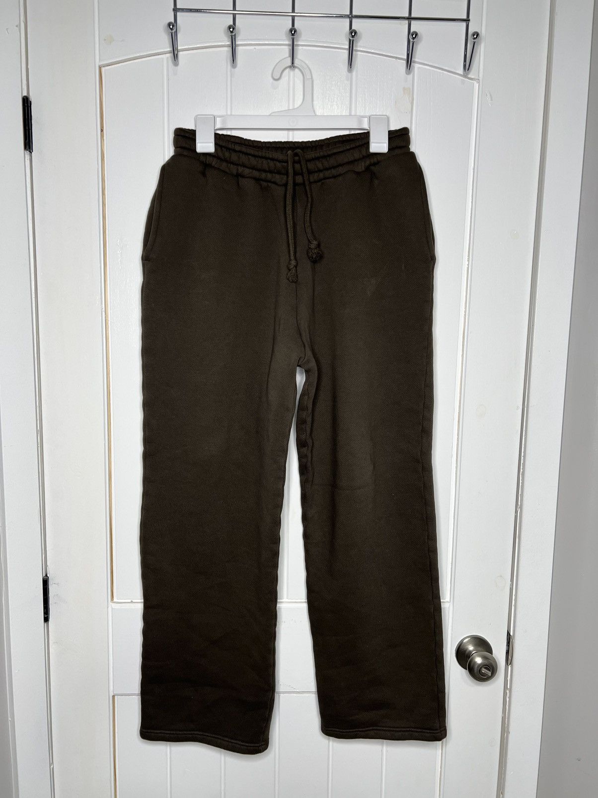 Other Velour Garments 450 GSM 'Dark Chocolate' Straight-leg Pants Size US 32 / EU 48 - 1 Thumbnail