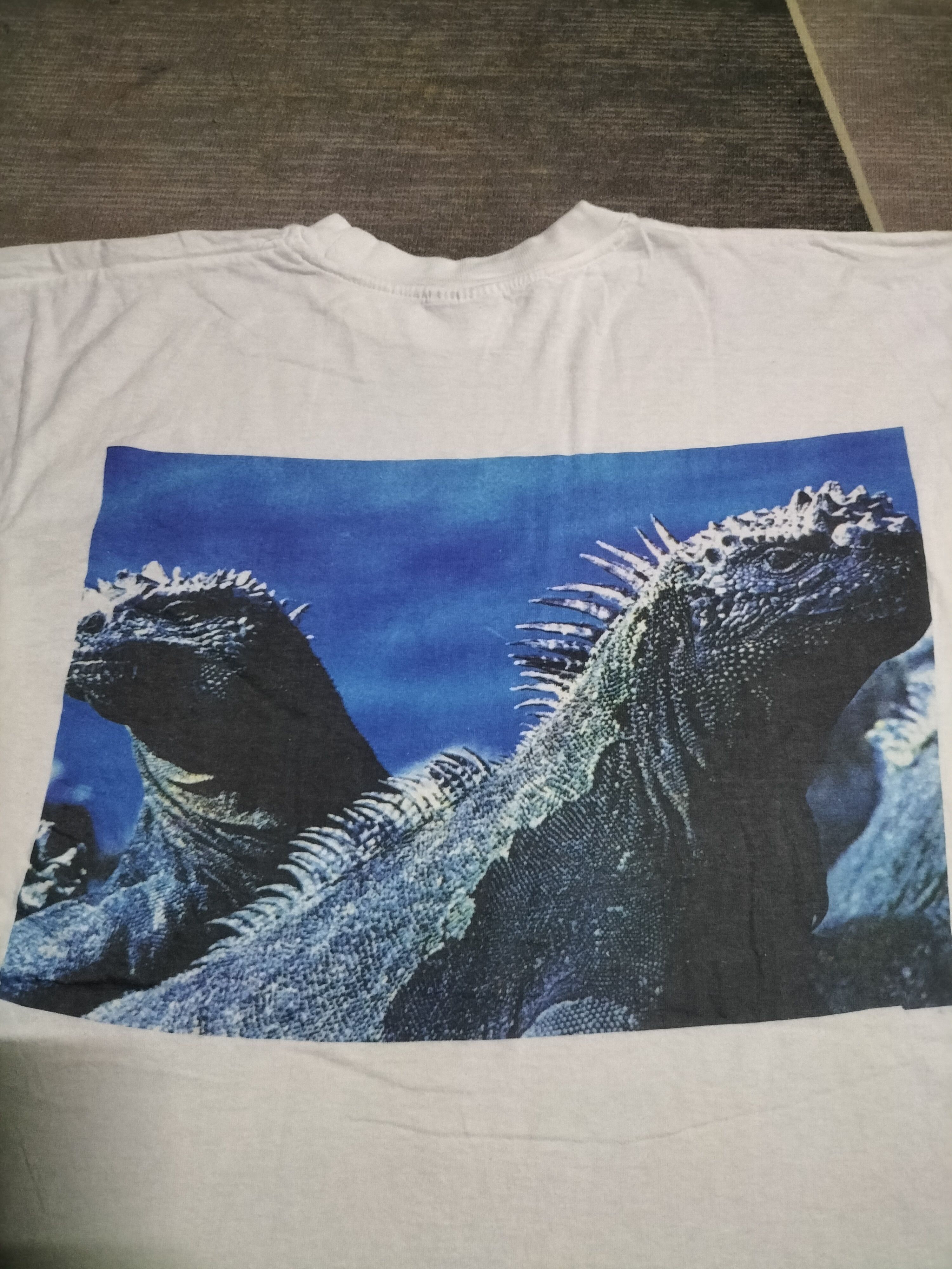 Vintage Vintage Godzilla Arts movie fashion cotton thin Size US XL / EU 56 / 4 - 2 Thumbnail