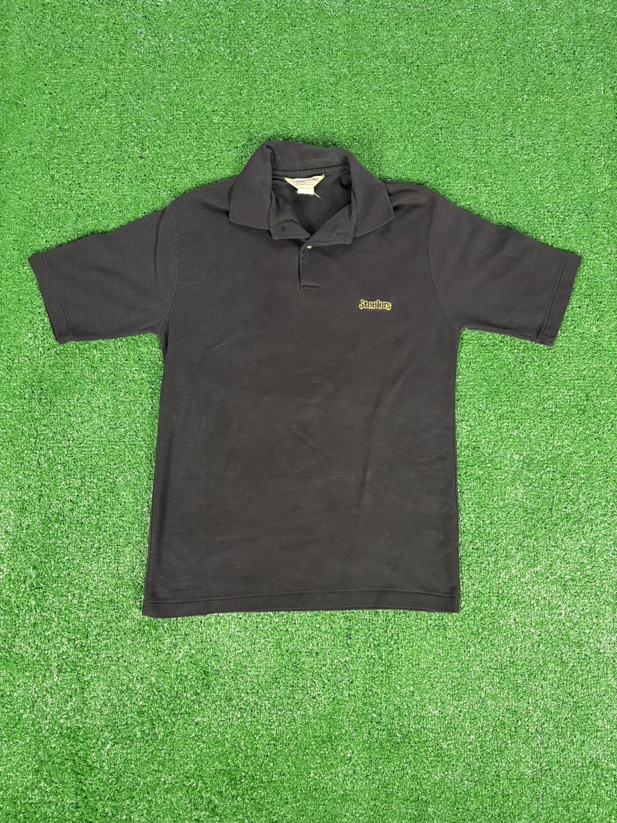 Vintage Vintage 80s Pittsburgh Steelers logo athletic polo shirt Size US M / EU 48-50 / 2 - 1 Thumbnail