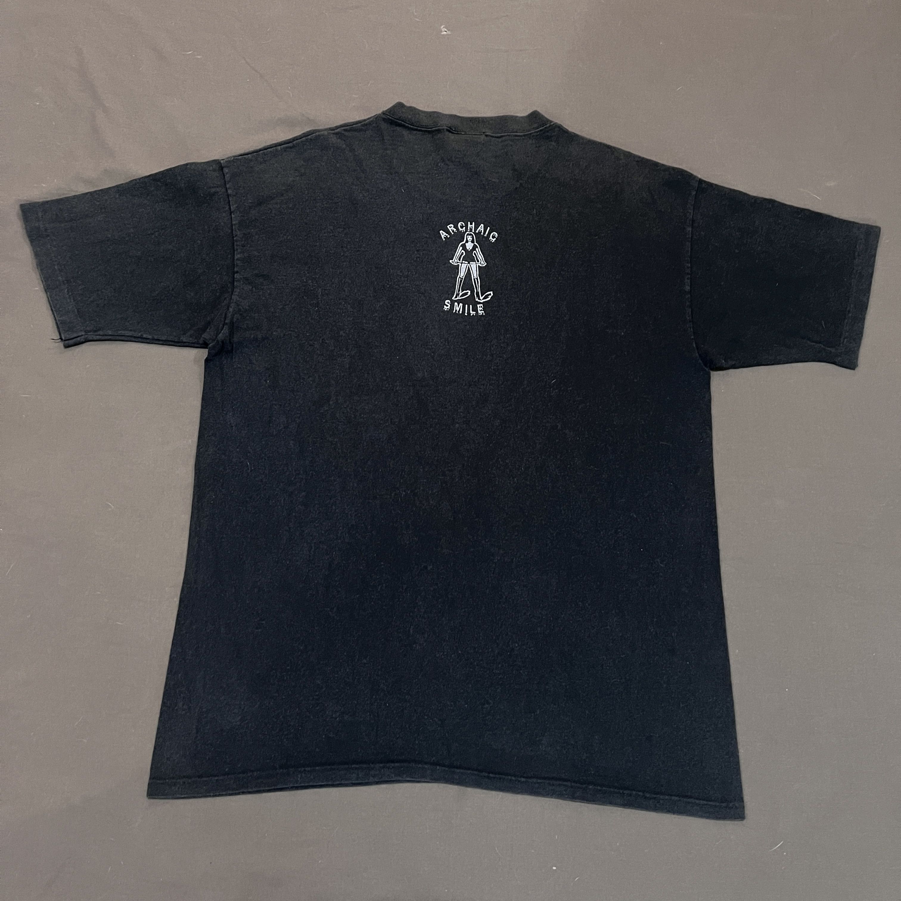 Seditionaries × Vintage Vintage 90s Archaic Smile Love Cross Tee Faded Size US L / EU 52-54 / 3 - 5 Thumbnail