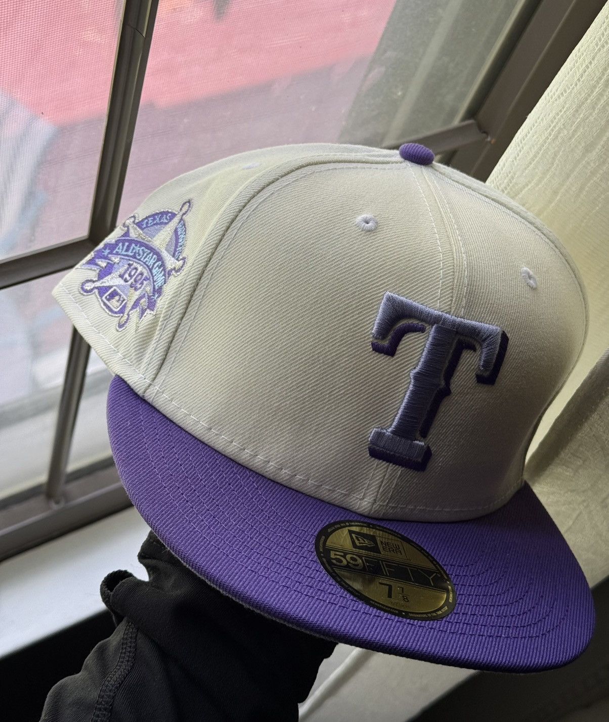 MLB New Era 59 FIFTY Texas Rangers Fitted hat size 7 7/8 Size 34 - 5 Thumbnail