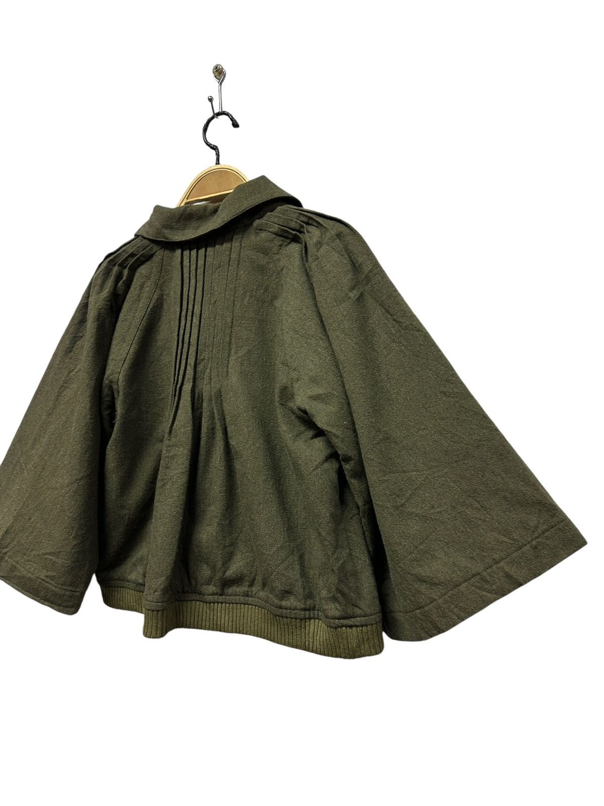 Issey Miyake 💥vintage sunaokuwahara pleated crop top jacket wool Size S / US 4 / IT 40 - 17 Thumbnail