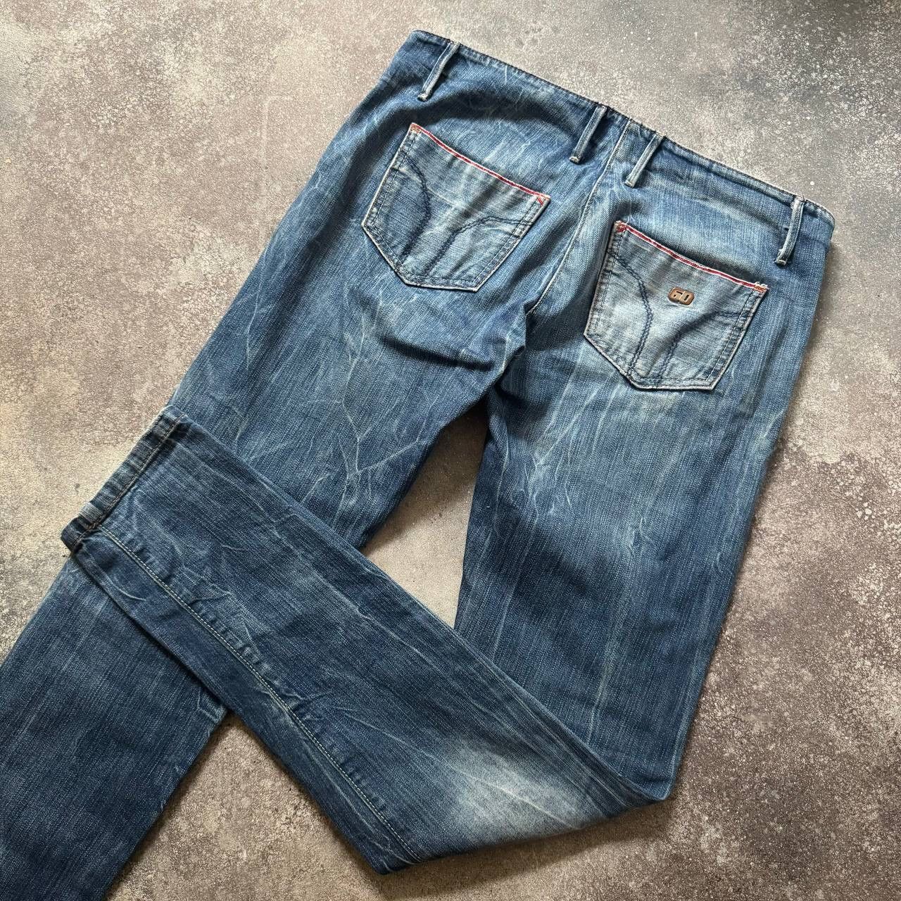 Japanese Brand × Miss Sixty × Vintage Miss Sixty Vintage Amazing Washed Low Rise Y2K Jeans 00’s Size 30" / US 8 / IT 44 - 2 Thumbnail