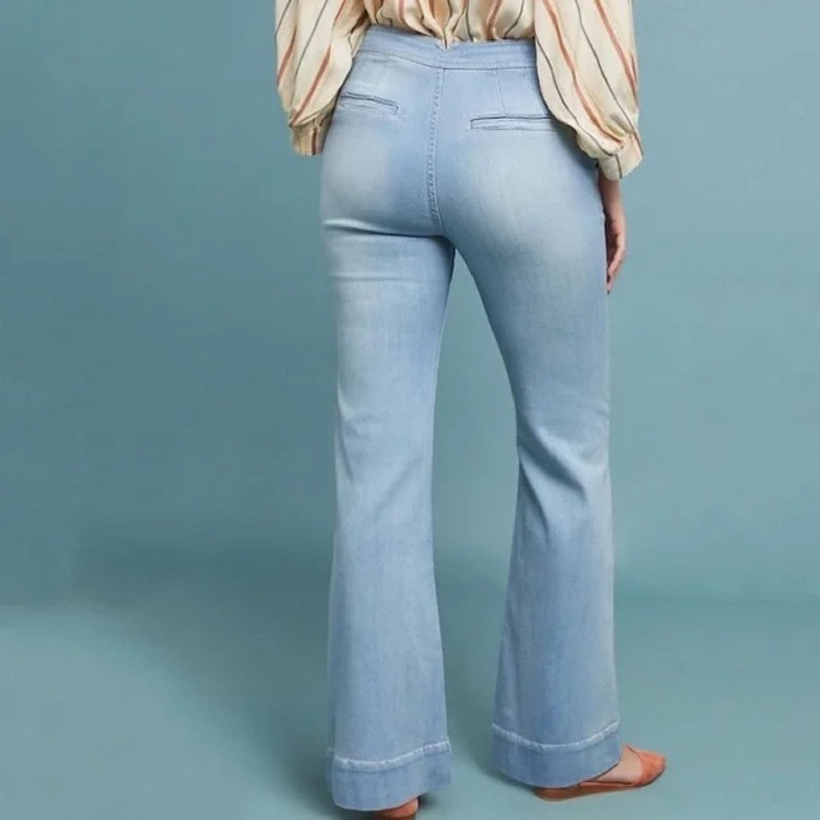 Anthropologie Anthropologie Pilcro High Rise Bootcut Denim Jeans Womens 26 Size 26" / US 2 / IT 38 - 2 Thumbnail