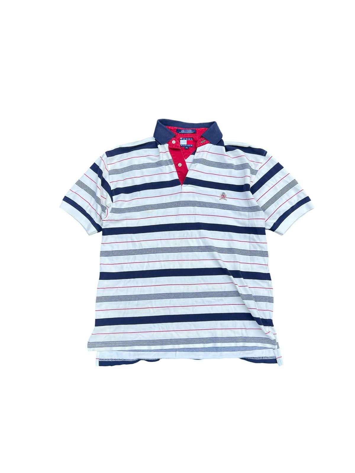 Tommy Hilfiger Tommy Hilfiger Striped Polo Size US L / EU 52-54 / 3 - 1 Thumbnail