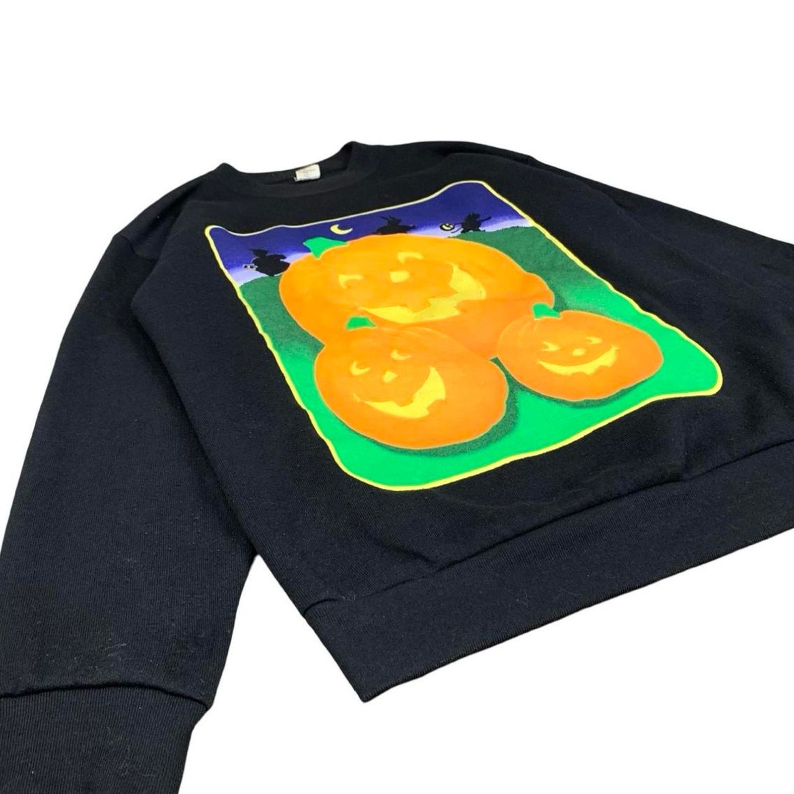 Vintage Vintage Hallmark Halloween Pumpkin Crewneck Sweatshirt Size M / US 6-8 / IT 42-44 - 3 Thumbnail