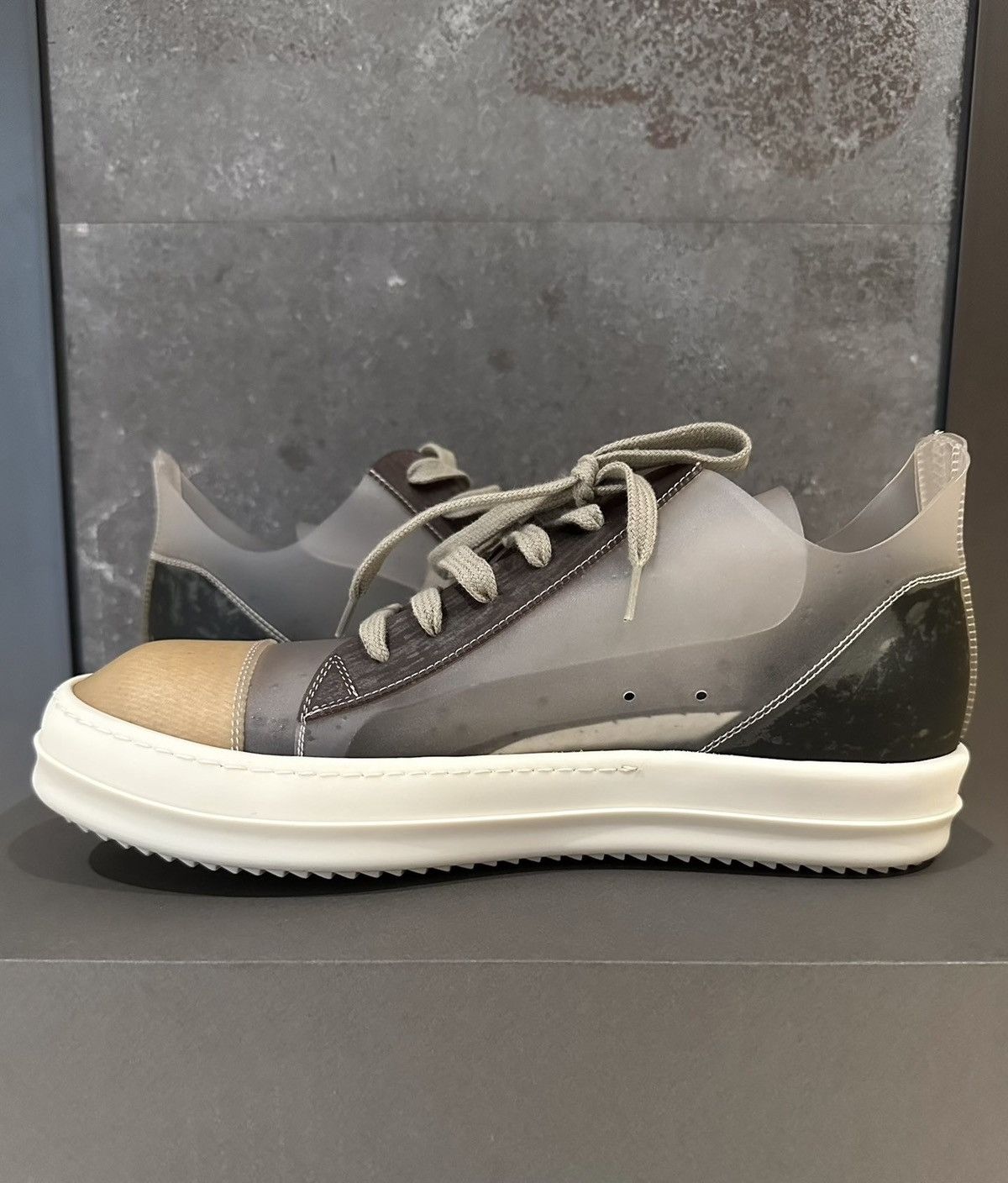 Rick Owens Rick Owens mainline Ghost transparent low-top sneakers Size US 8.5 / EU 41-42 - 5 Thumbnail
