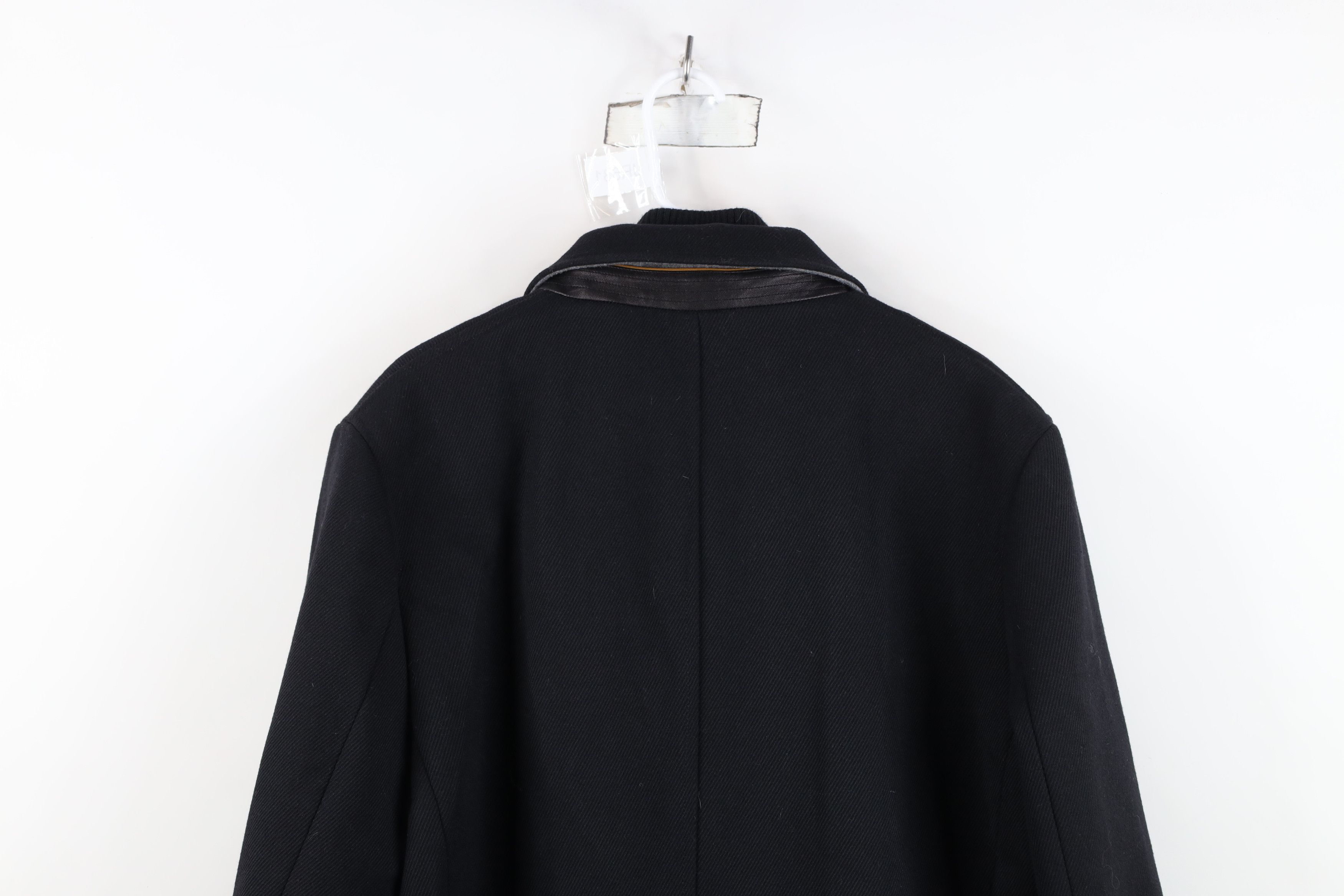 Cole Haan Cole Haan Ribbed Overcoat Jacket with Sweater Bib Black Size US L / EU 52-54 / 3 - 16 Thumbnail