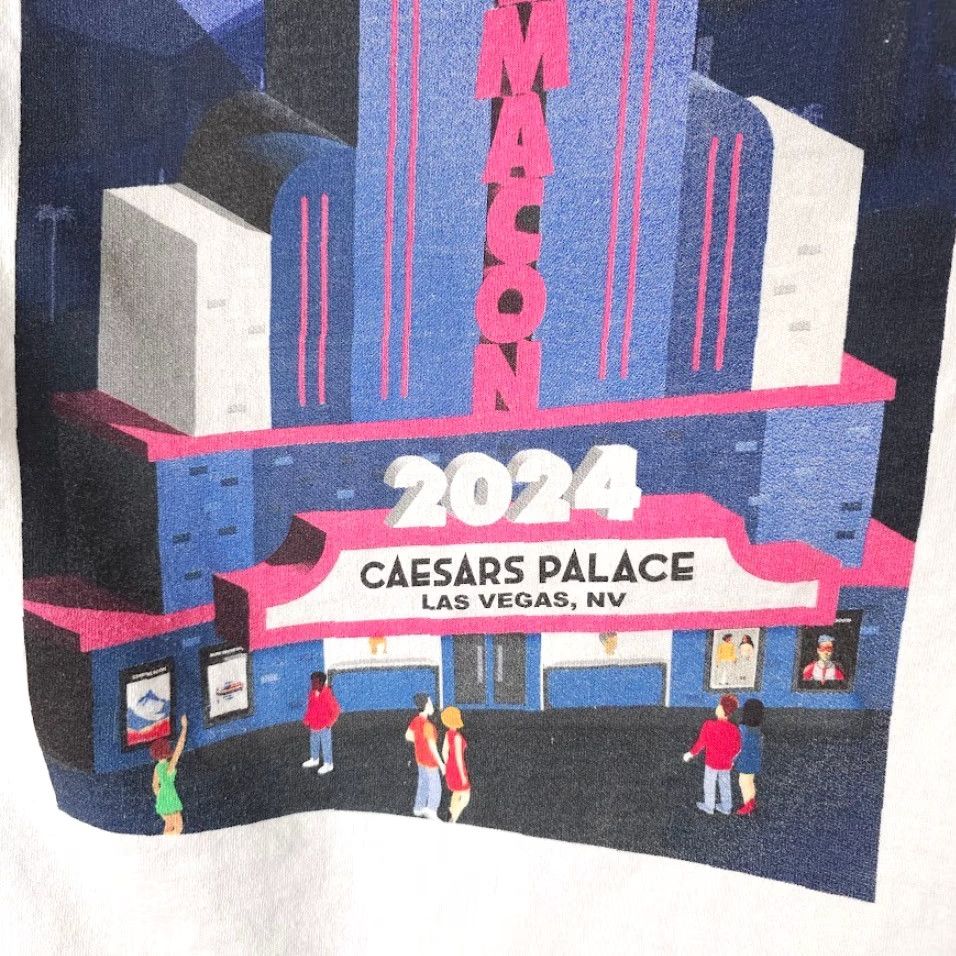Vintage PF 2024 CinemaCon T Shirt Mens Size Medium White Film Movies Las Vegas Caesars Size US M / EU 48-50 / 2 - 5 Thumbnail