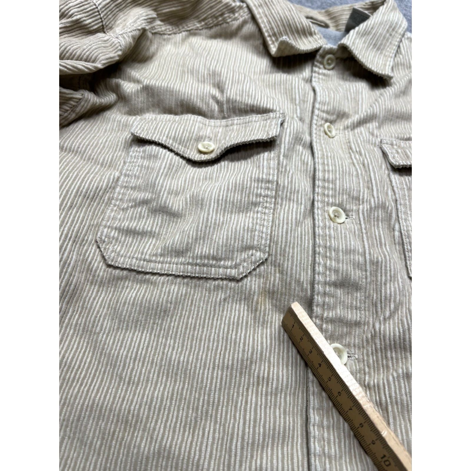 Vintage VINTAGE L.L.Bean Shirt Jacket Beige Corduroy Fleece Lined Tan Beige XL Women Size XL / US 12-14 / IT 48-50 - 3 Thumbnail