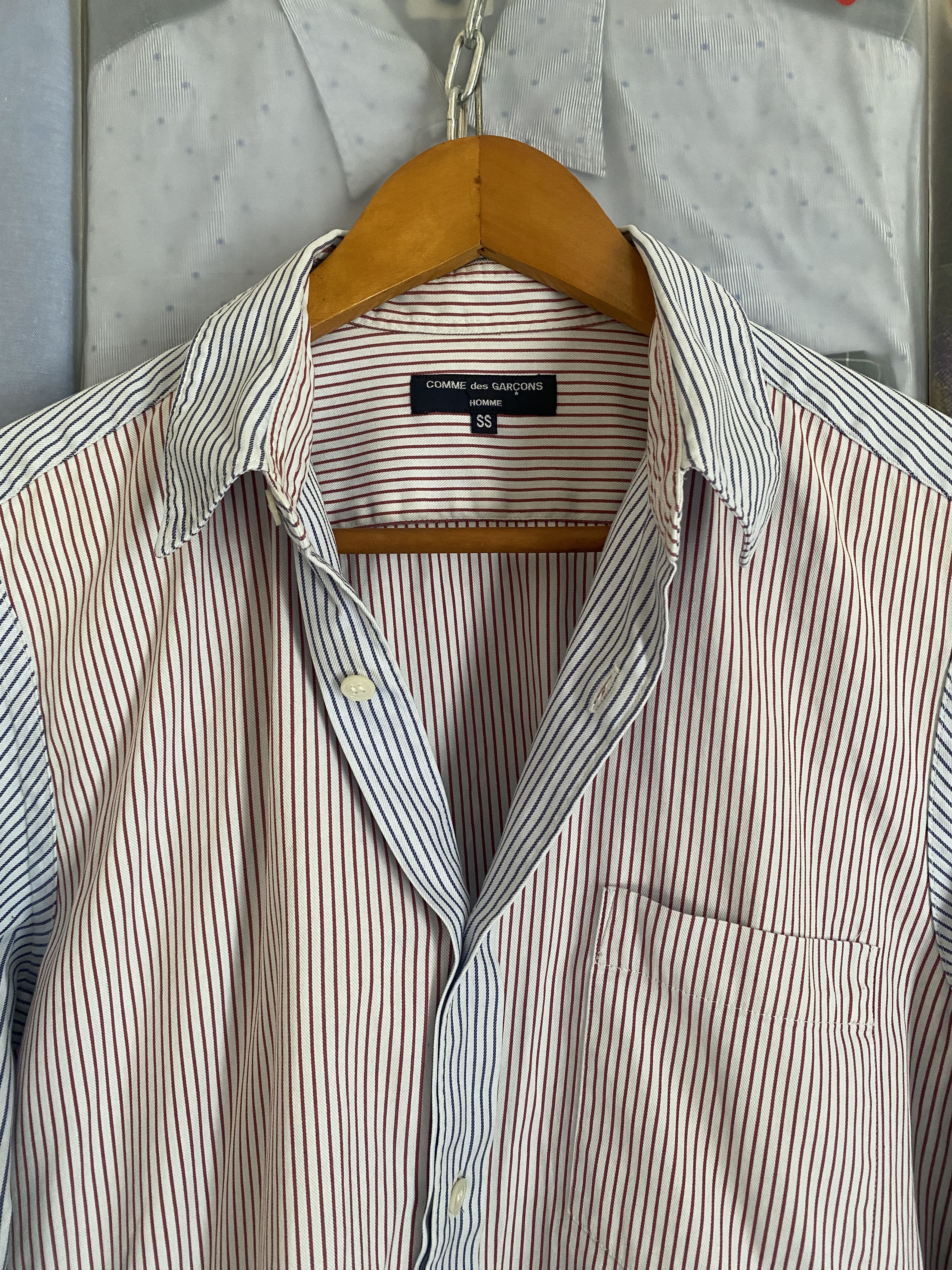 Comme des Garcons Homme Vintage CDG Homme Red Blue Stripe Size US M / EU 48-50 / 2 - 4 Thumbnail