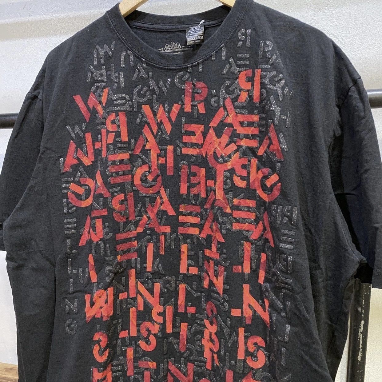 Sean John × Vintage Vintage Y2K Sean John Alphabet Matrix Graphic Tshirt Size US XXL / EU 58 / 5 - 3 Thumbnail