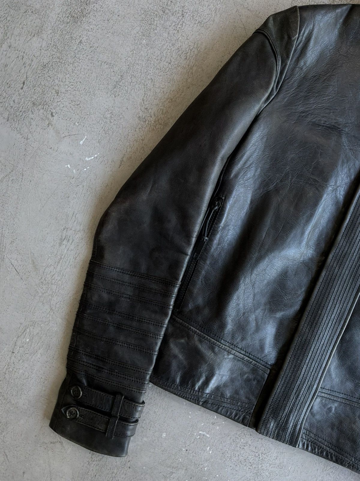 Dior AW03 Dior - Hedi Slimane - Luster Leather Jacket Size US S / EU 44-46 / 1 - 6 Thumbnail