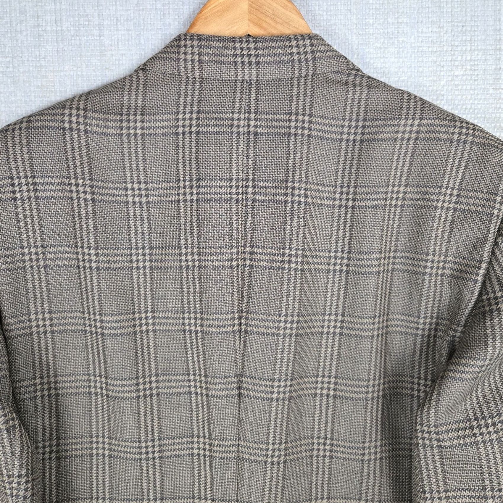 Giorgio Armani Giorgio Armani Le Collezioni Jacket Coat Three-Button Notch Lined Wool/Nylon Brown 40 Mens Regular Size Jacket/Coat Size US XXS / EU 40 - 5 Thumbnail