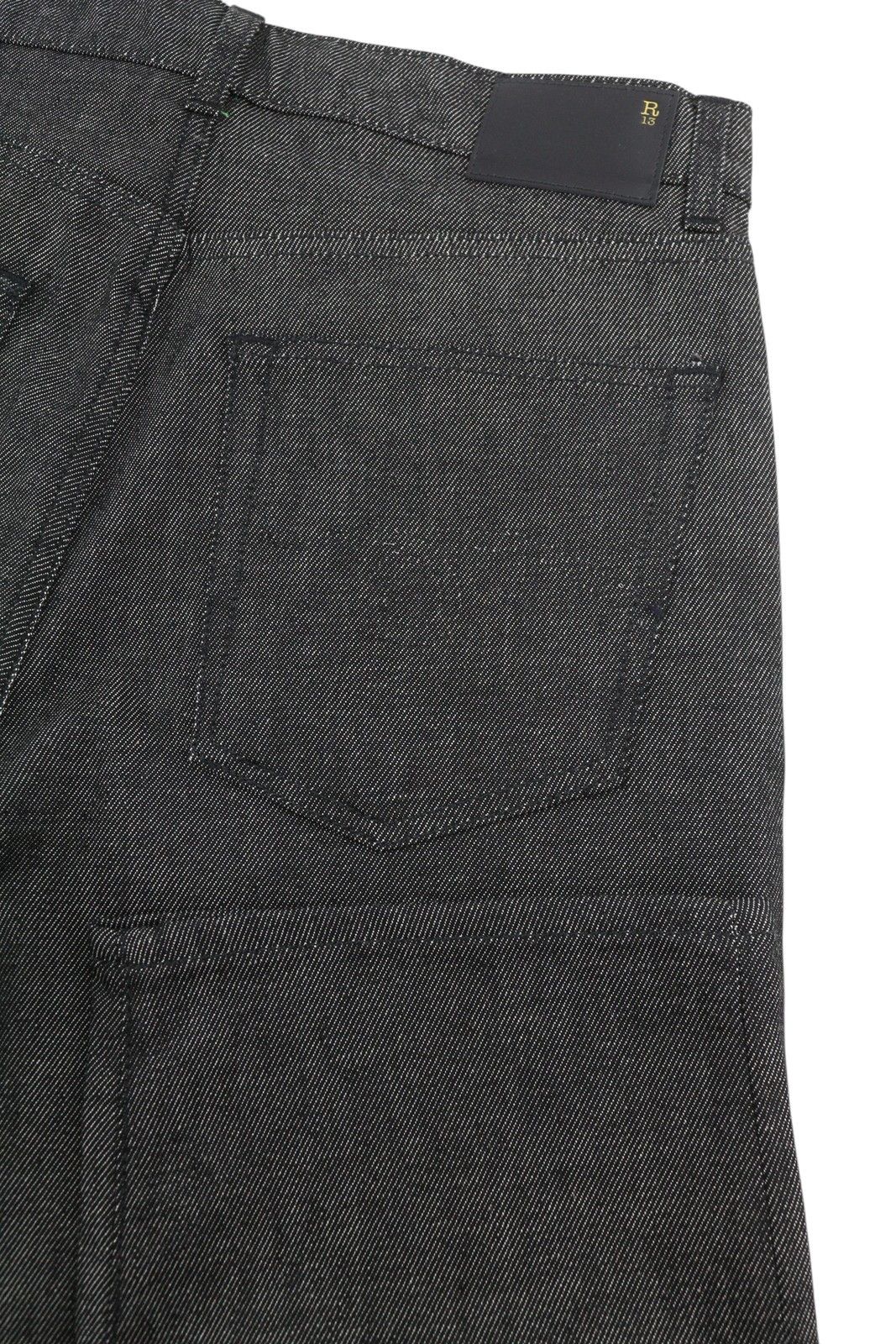 R13 BOYFRIEND 26 Vintage Grey Cropped Zip Denim 87803 Size 26" / US 2 / IT 38 - 5 Thumbnail