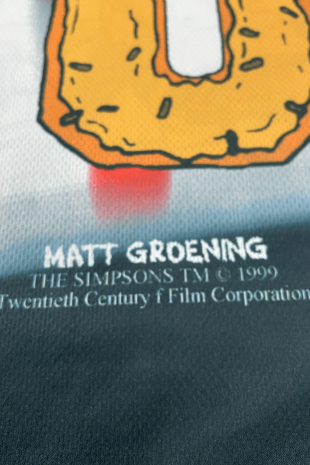 The Simpsons × Vintage 1999 Italian-Made Simpsons“HOMMER 00”England All-Over Jersey Size US L / EU 52-54 / 3 - 7 Thumbnail