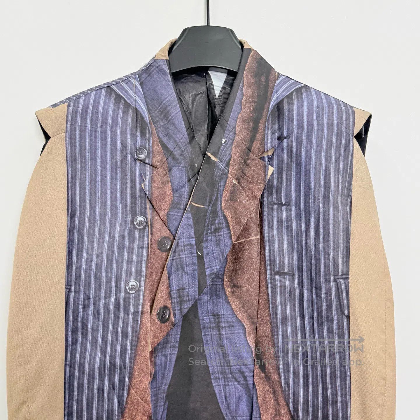 Comme des Garcons Comme Des Garcons Trompe-l'œil Printed Khaki Vest and Jack Size US S / EU 44-46 / 1 - 2 Thumbnail