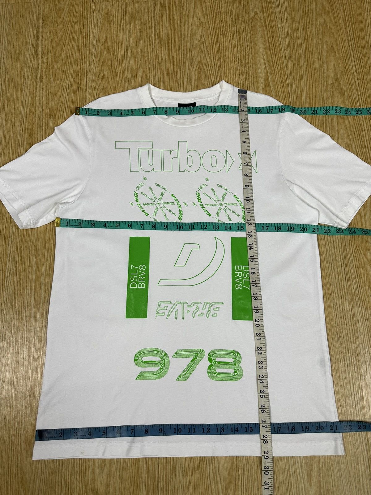 Diesel Diesel Turbo White Tshirt A400 Size US L / EU 52-54 / 3 - 4 Thumbnail