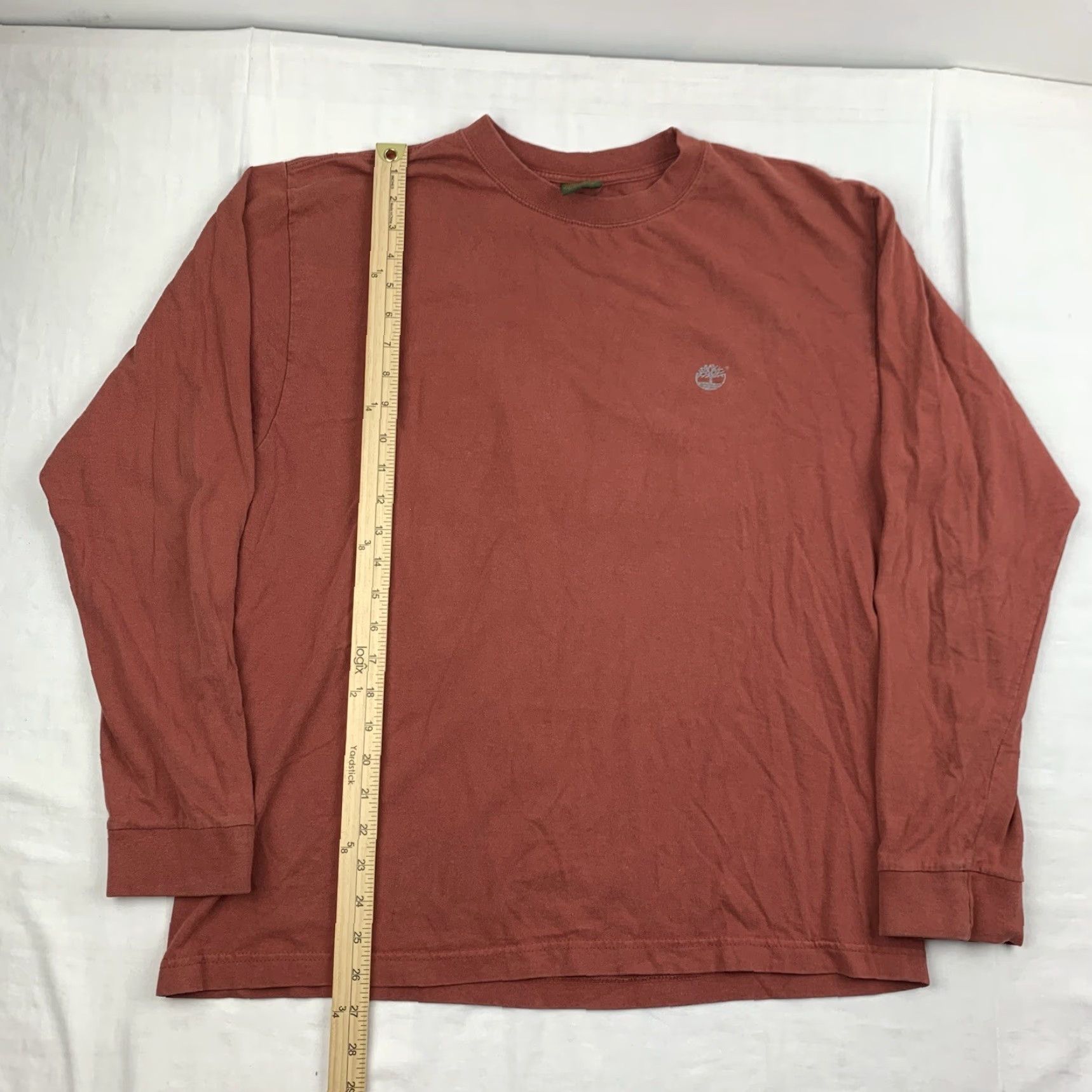 Timberland VINTAGE Timberland Long Sleeve Shirt Adult Large Orange Grunge Y2K Mens Size US L / EU 52-54 / 3 - 7 Thumbnail