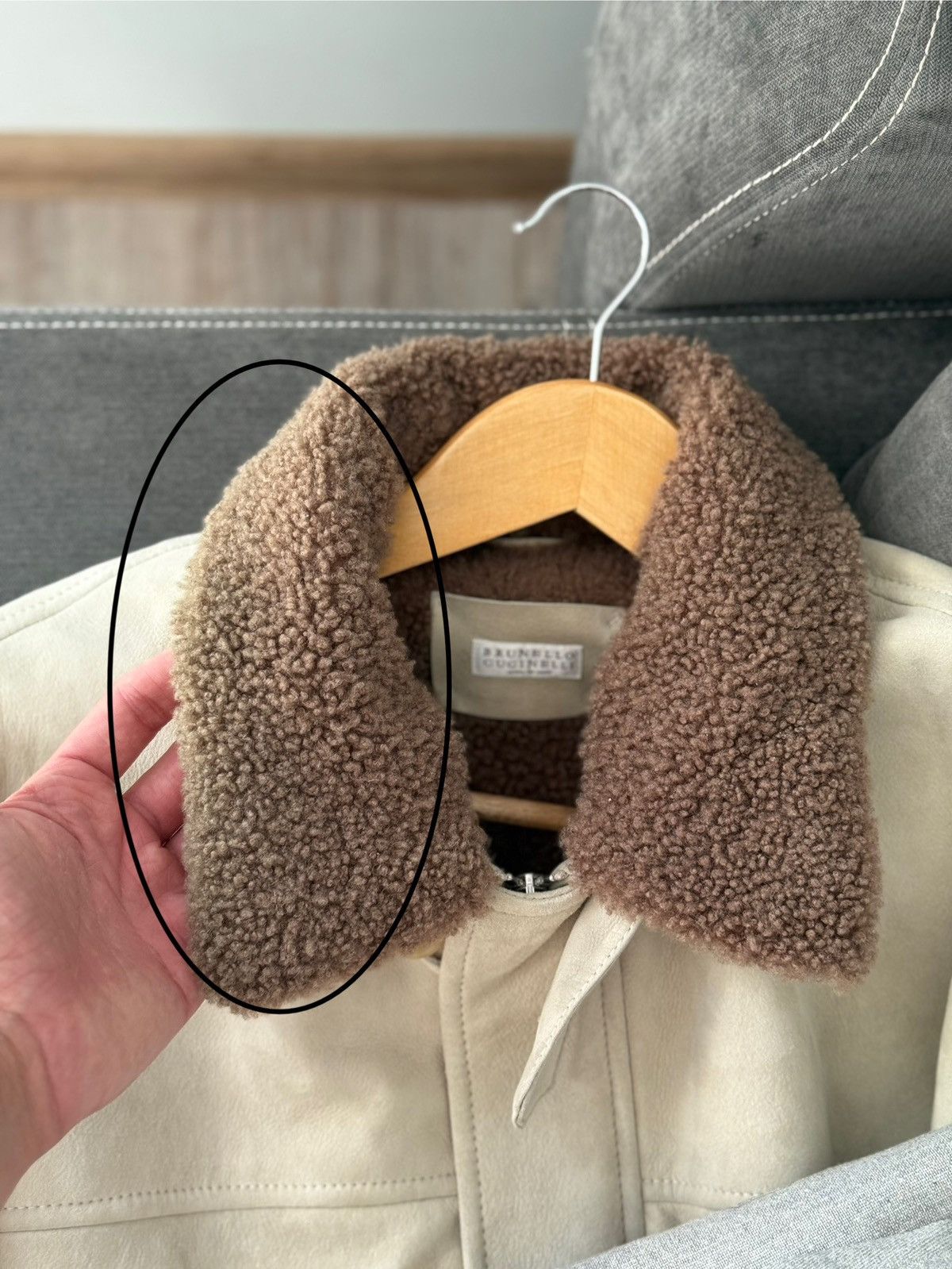Brunello Cucinelli RRP $10500 Brunello Cucunelli suede sheepskin coat Jacket Size US XL / EU 56 / 4 - 24 Thumbnail
