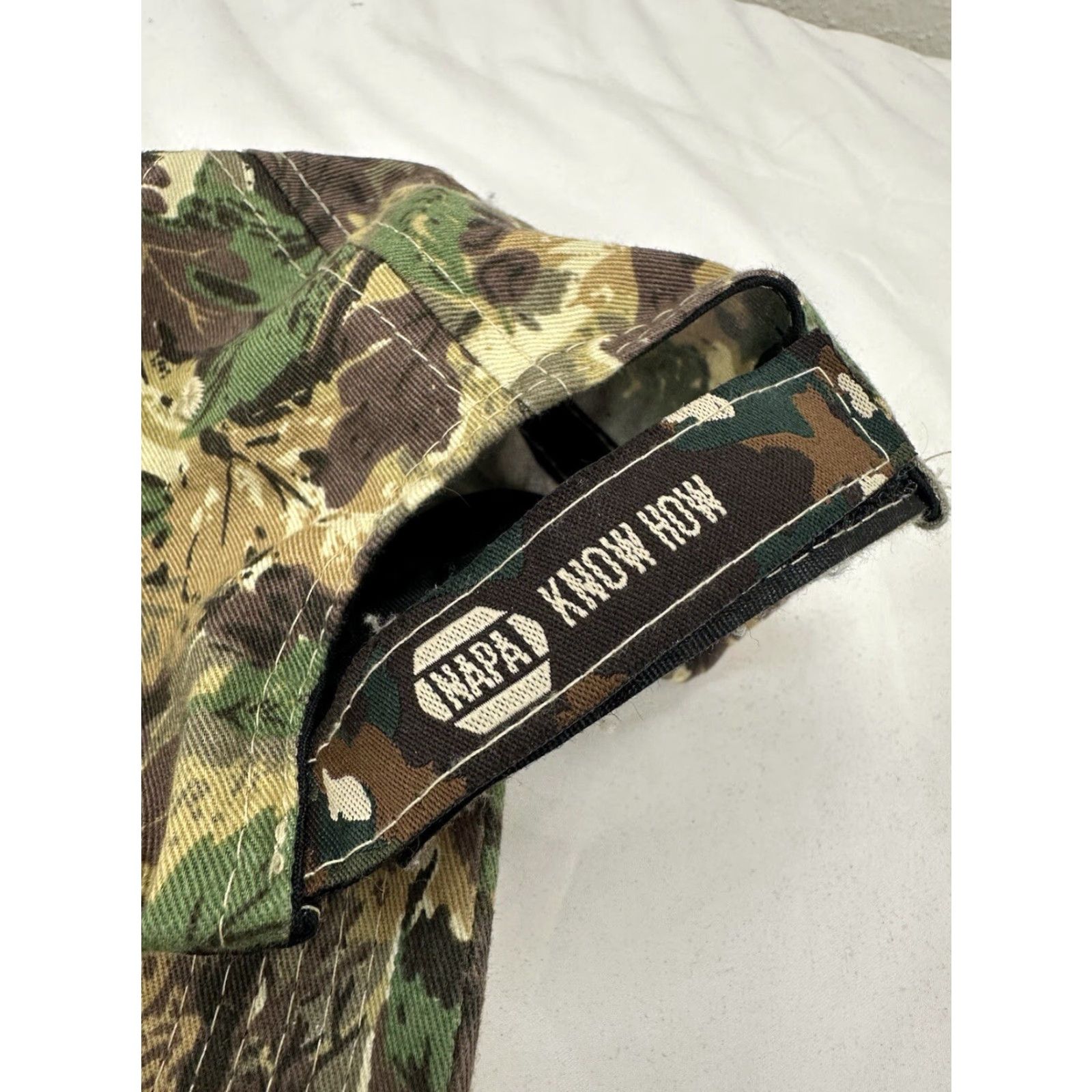 Vintage NAPA Outdoor Baseball Hat Brown Camo Adjustable Cap Size ONE SIZE - 6 Thumbnail