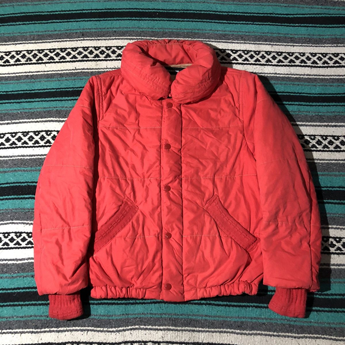 image of Issey Miyake x Mercibeaucoup 2000S Mercibeaucop - Pillow Neck Red Jacket, Men's (Size Medium)
