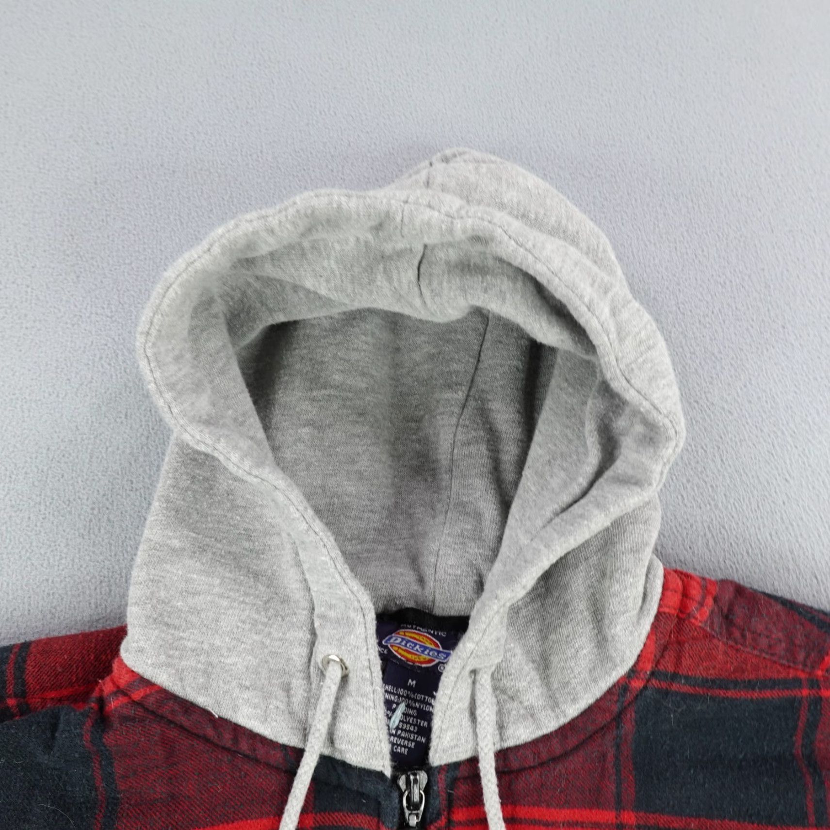 Dickies VINTAGE Dickies Jacket Mens M Red Black Buffalo Check Quilted Plaid Flannel Coat Hoodie Full Zip Pockets Size US M / EU 48-50 / 2 - 2 Thumbnail