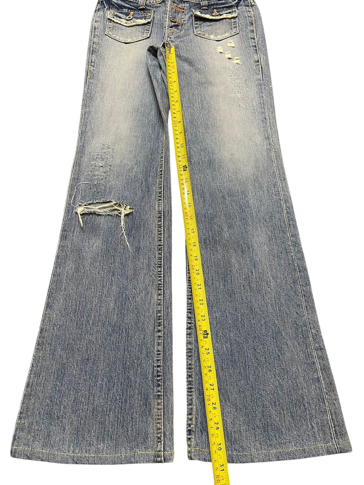 Hysteric Glamour Vintage Japanese Brand Bush Pants Faded Wash Bootcut Jeans Size US 28 / EU 44 - 13 Thumbnail