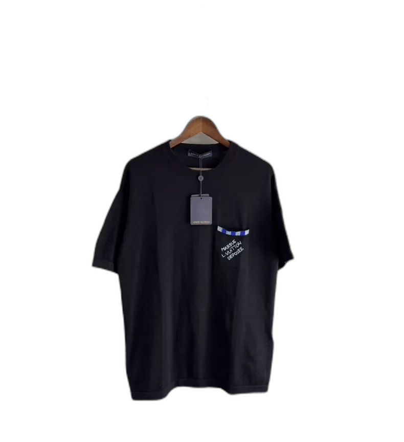 Louis Vuitton Louis Vuitton Black Short Sleeve Knit Top-yf Size US M / EU 48-50 / 2 - 1 Thumbnail
