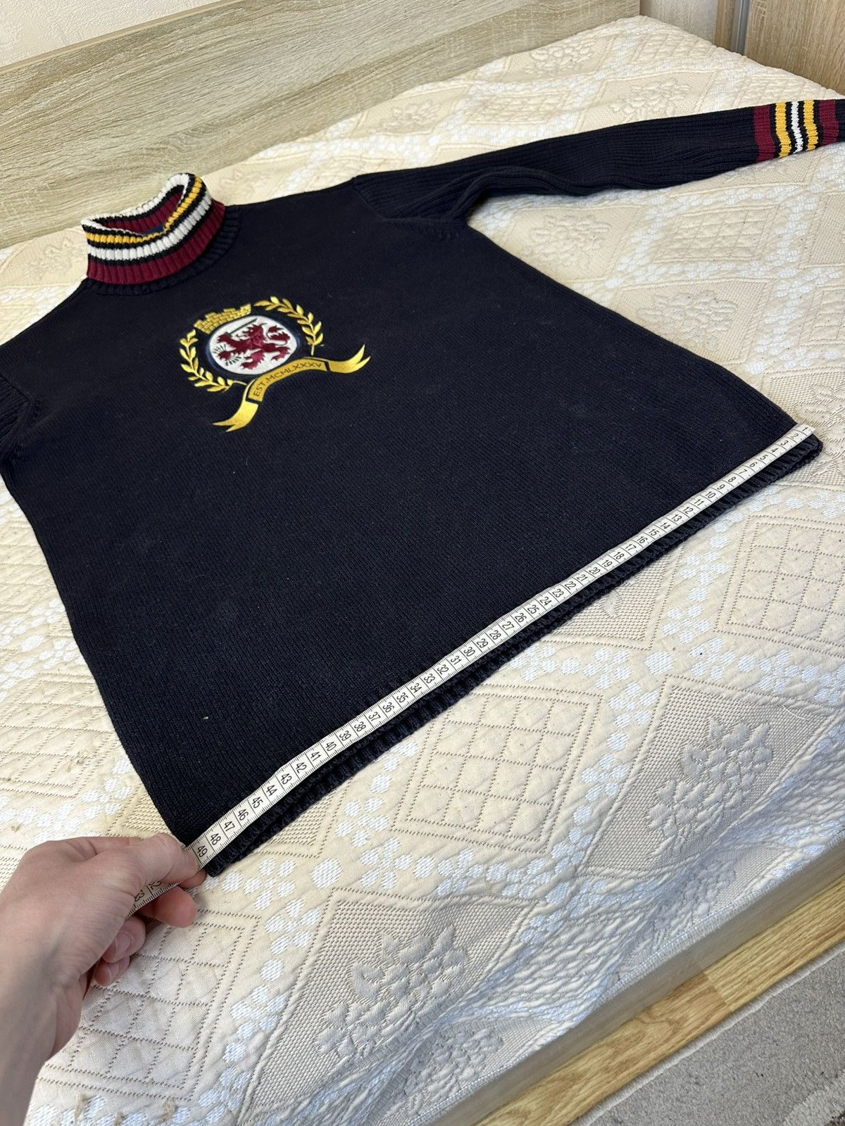Tommy Hilfiger 🔥 Tommy Hilfiger Big Logo Chief Keef Y2K Sweater Sweatshirt Size US M / EU 48-50 / 2 - 8 Thumbnail