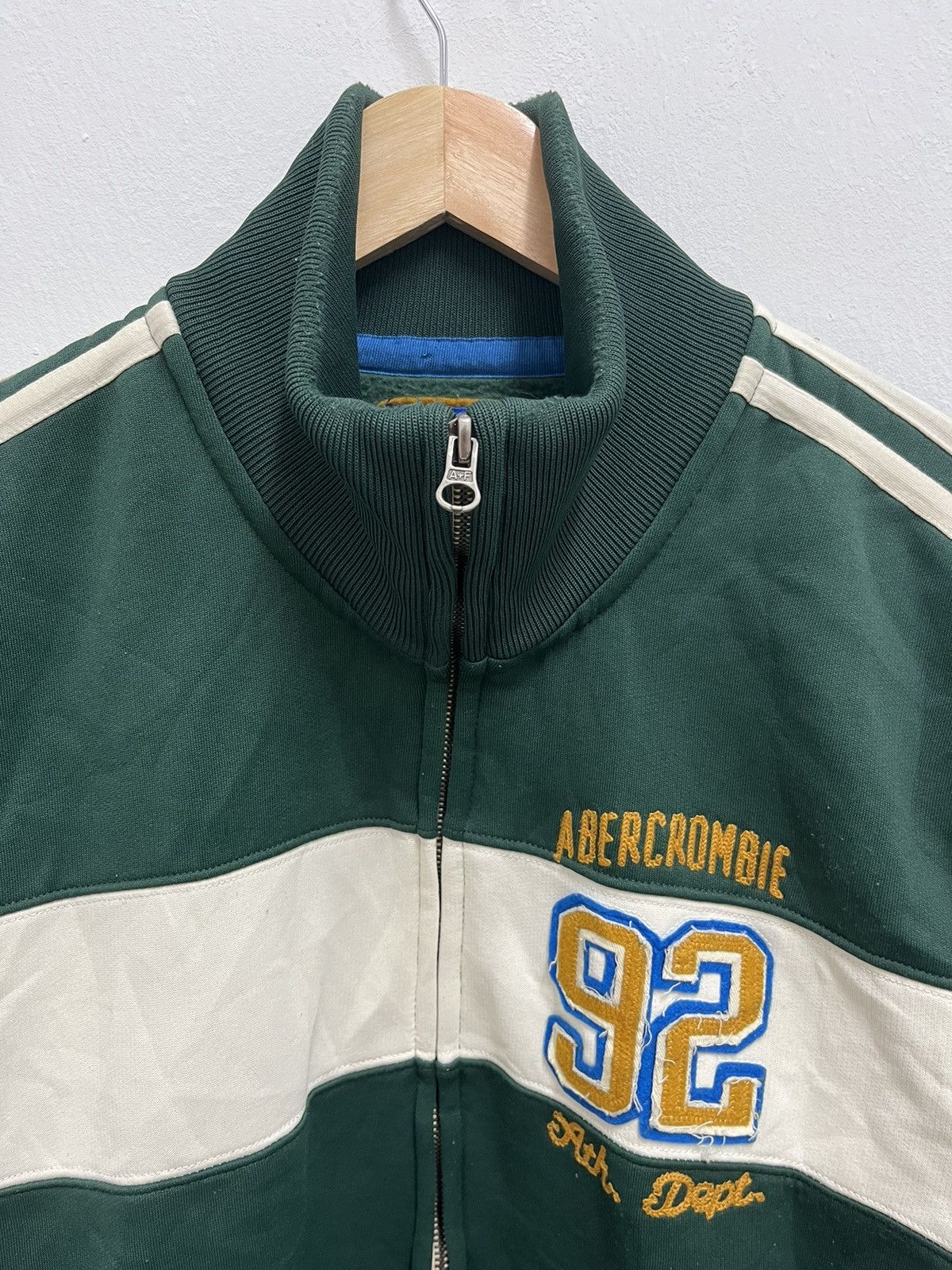Abercrombie & Fitch Vintage Abercrombie & Fitch Ath Dept 92 Heavy Jacket Size US XXL / EU 58 / 5 - 4 Thumbnail