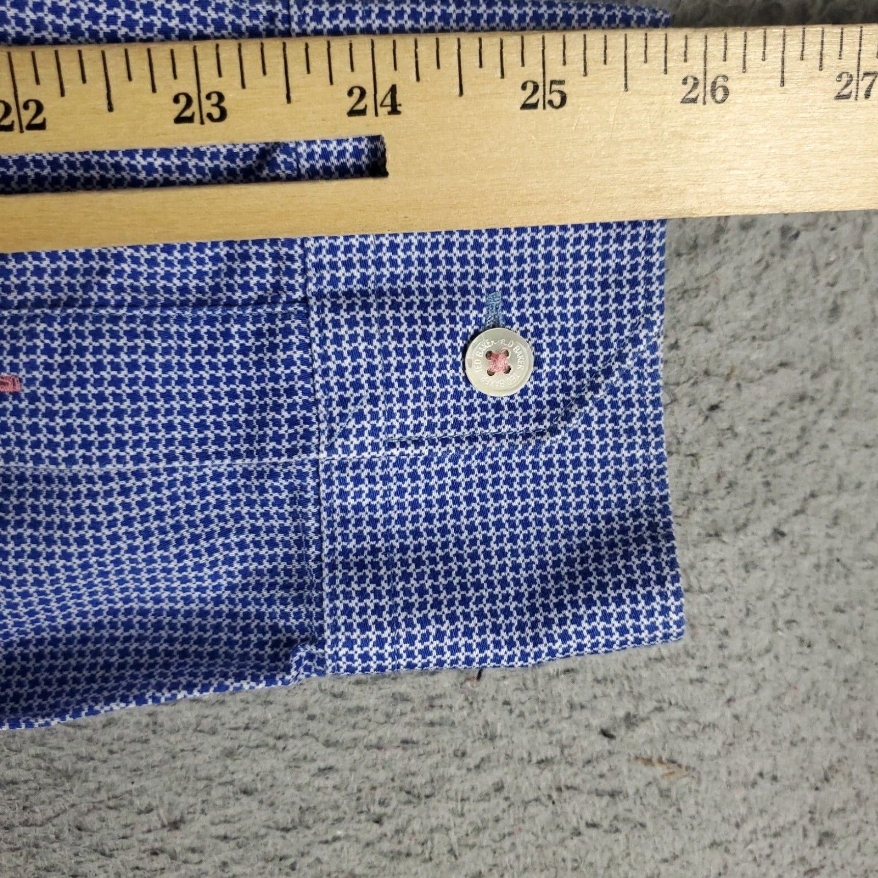 Ted Baker Ted Baker London Shirt Mens Size 5 Blue Casual Button Up Long Sleeve Size US S / EU 44-46 / 1 - 6 Thumbnail