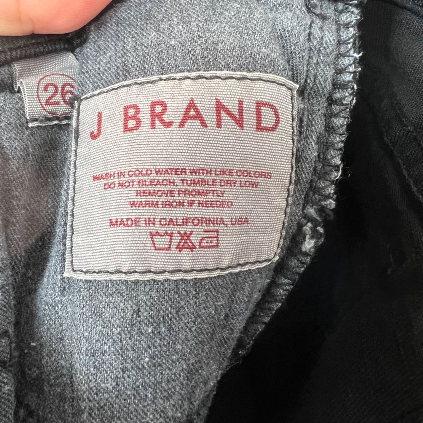 J Brand J Brand Skinny Jeans Womens Black Size 26 Cotton Blend Denim Made In USA Size 26" / US 2 / IT 38 - 5 Thumbnail