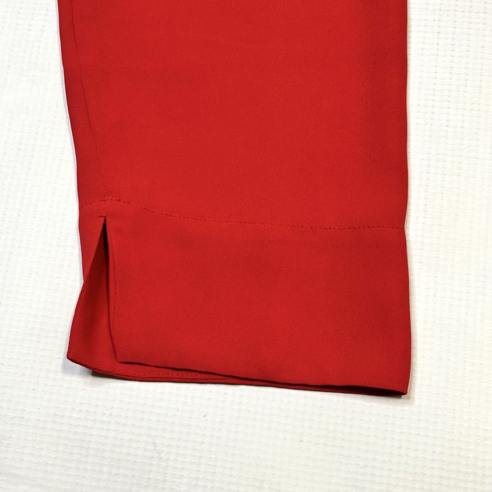 Soft Surroundings Soft Surroundings Hoodie Blouse Women's L Red Solid Knit Zip Oversized Casual Sleeve Pockets 90s Preppy Retro Blouse Womens Size L / US 10 / IT 46 - 7 Thumbnail
