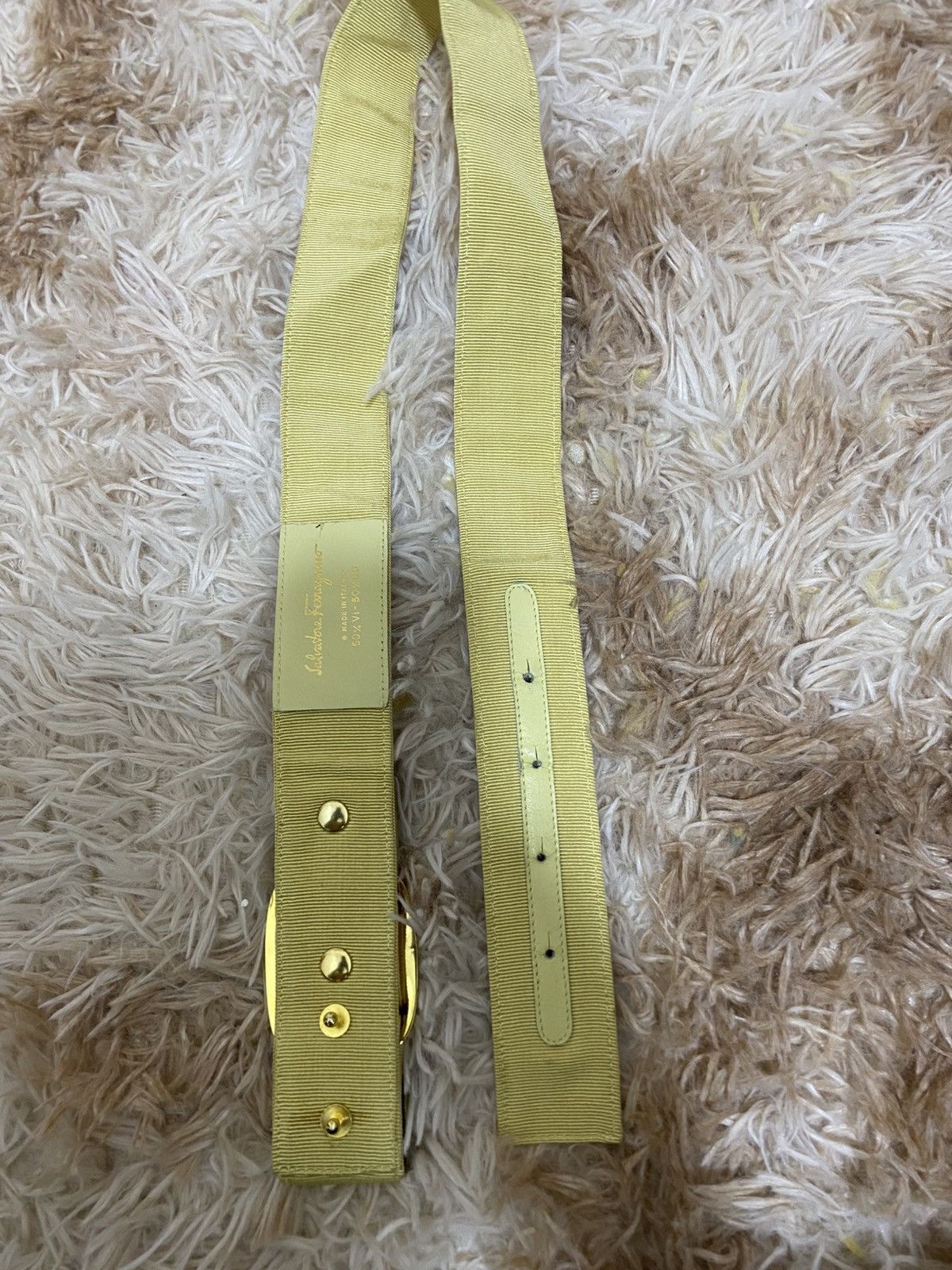 Salvatore Ferragamo Salvatore Ferragamo Vara Bow Belt Yellow Gold Buckle - Size ONE SIZE - 2 Thumbnail