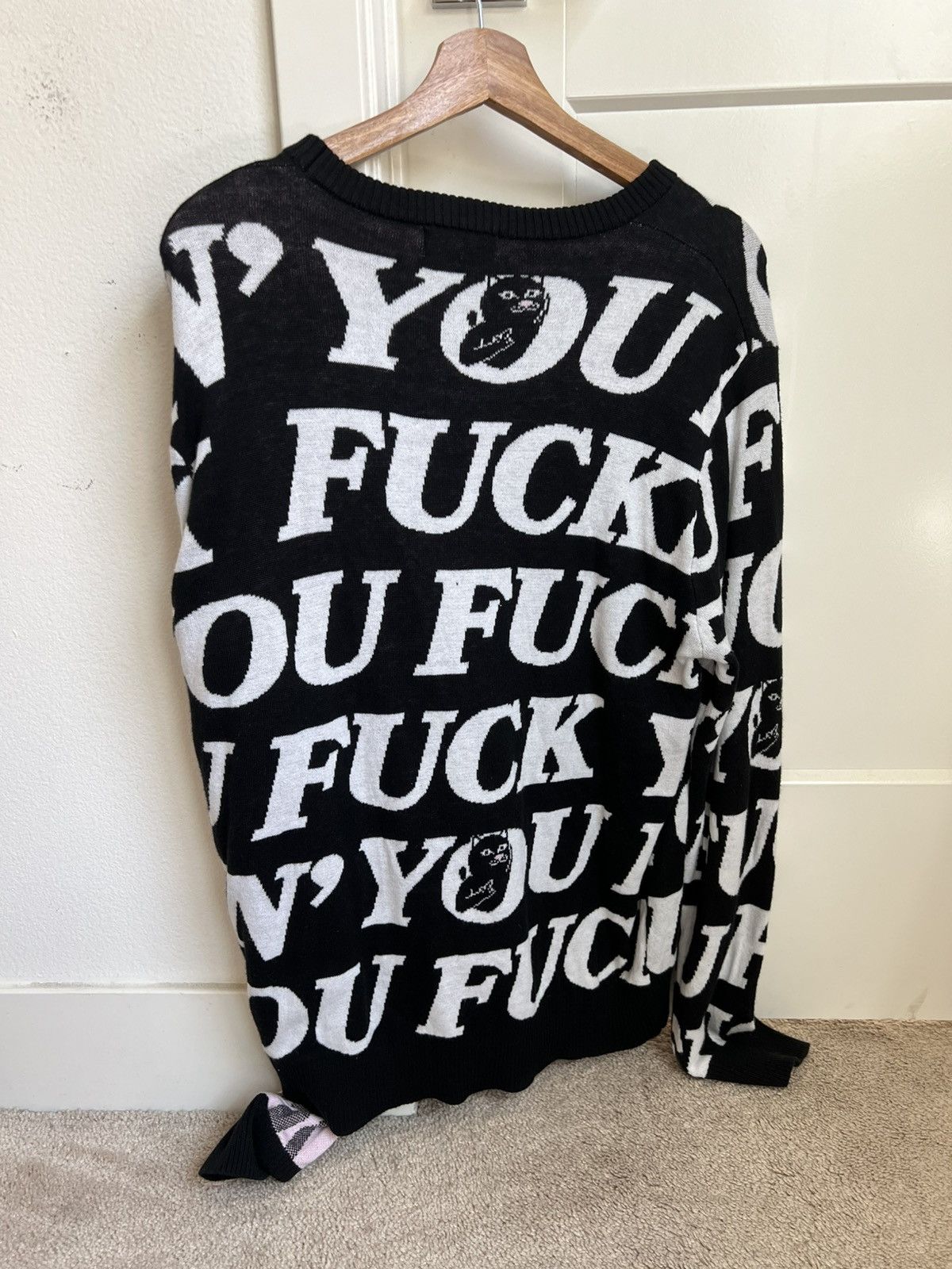 RIPNDIP RIPNDIP "F**k You" Knit Sweater Size US M / EU 48-50 / 2 - 2 Thumbnail