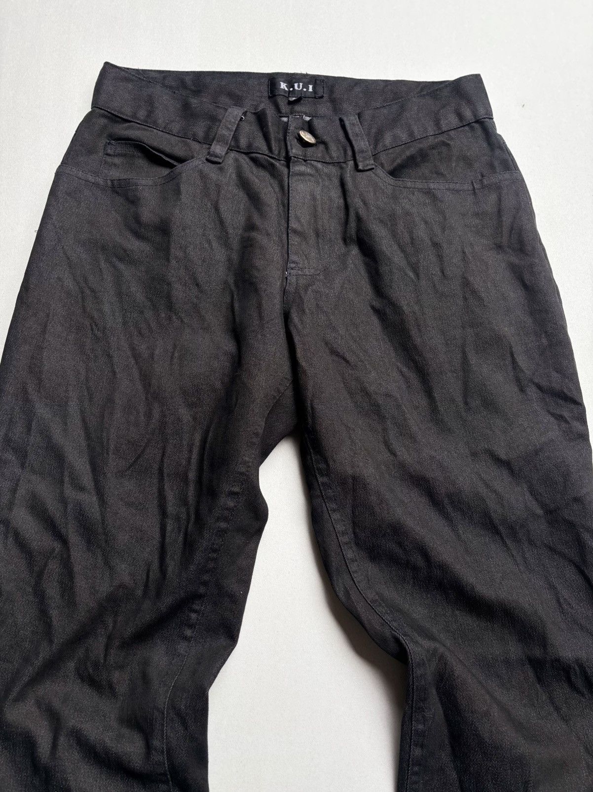 Japanese Brand Kui lace up flare pants Size US 28 / EU 44 - 2 Thumbnail