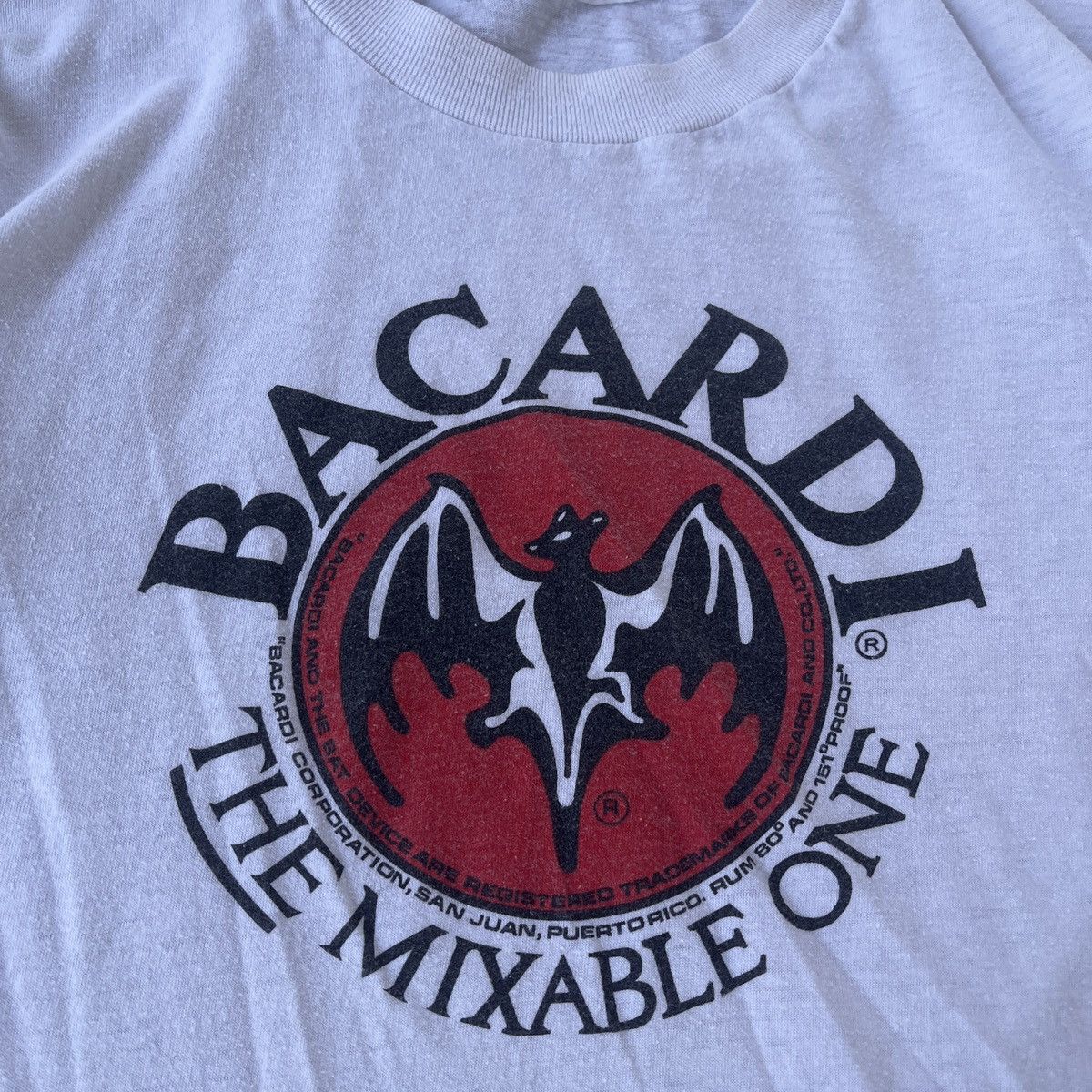 Vintage Vintage Bacardi Single Stitch T-Shirt Made In USA L Size US XL / EU 56 / 4 - 2 Thumbnail