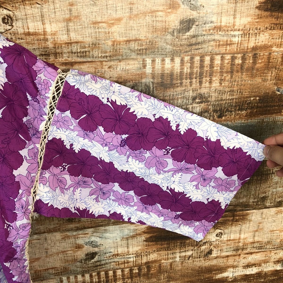 Homespun Knitwear × Japanese Brand V Live Purple Kimono streetwear #A2232 Size US L / EU 52-54 / 3 - 8 Thumbnail