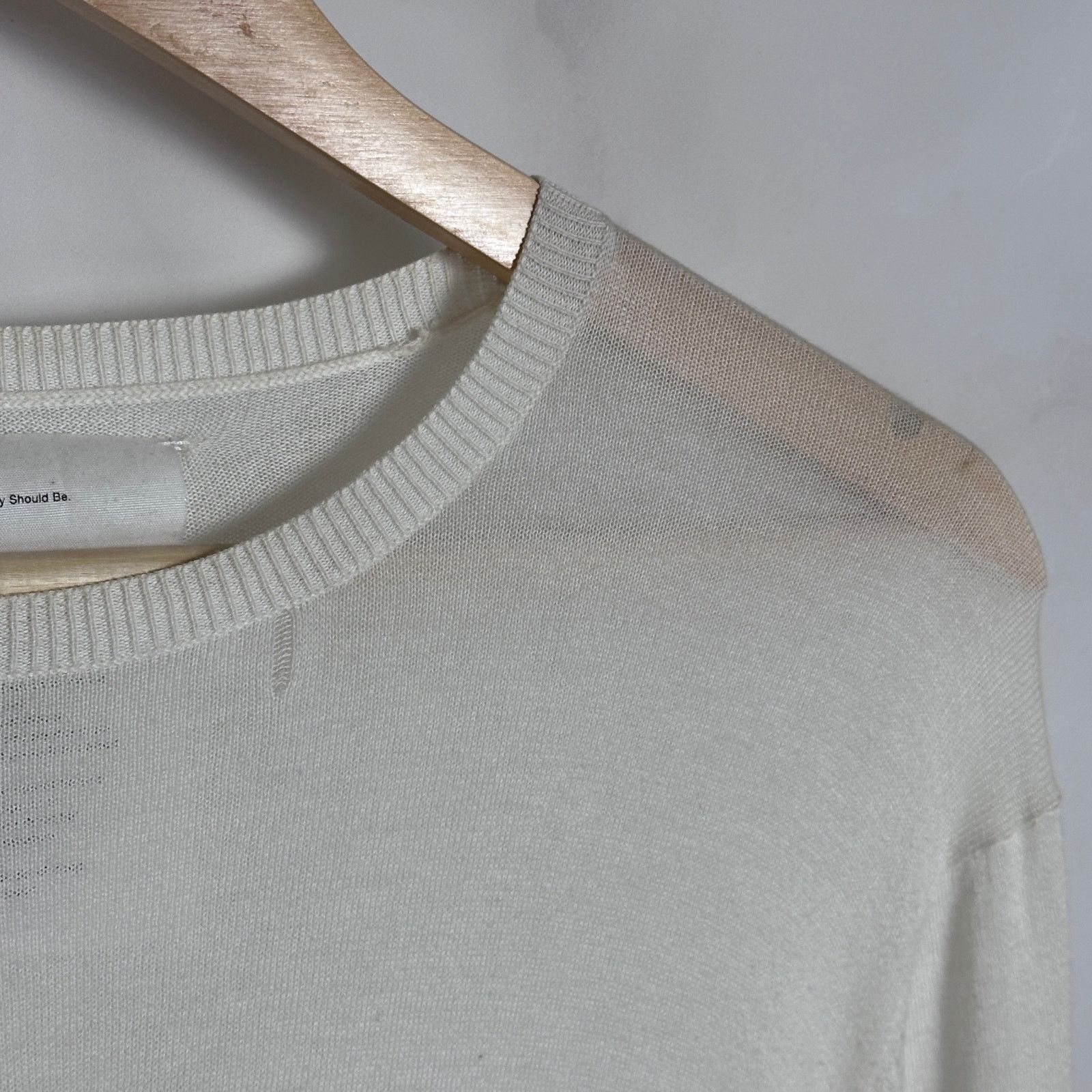Wtaps White Sleeve Stripe Sweater Size US M / EU 48-50 / 2 - 6 Thumbnail