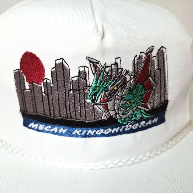 Vintage Mecha King Ghidorah Trucker Hat – Only 1 Available, Rare! Size ONE SIZE - 2 Thumbnail