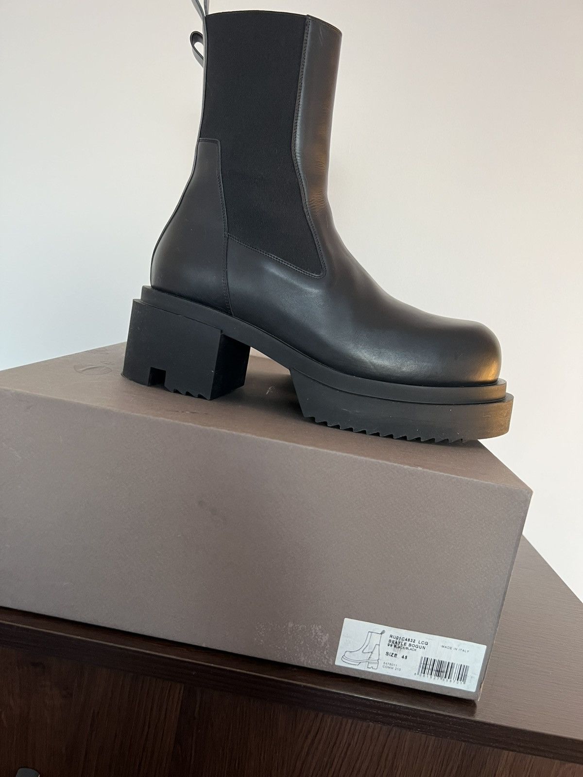 Rick Owens Rick ownes bogun leather boots Size US 11 / EU 44 - 3 Thumbnail