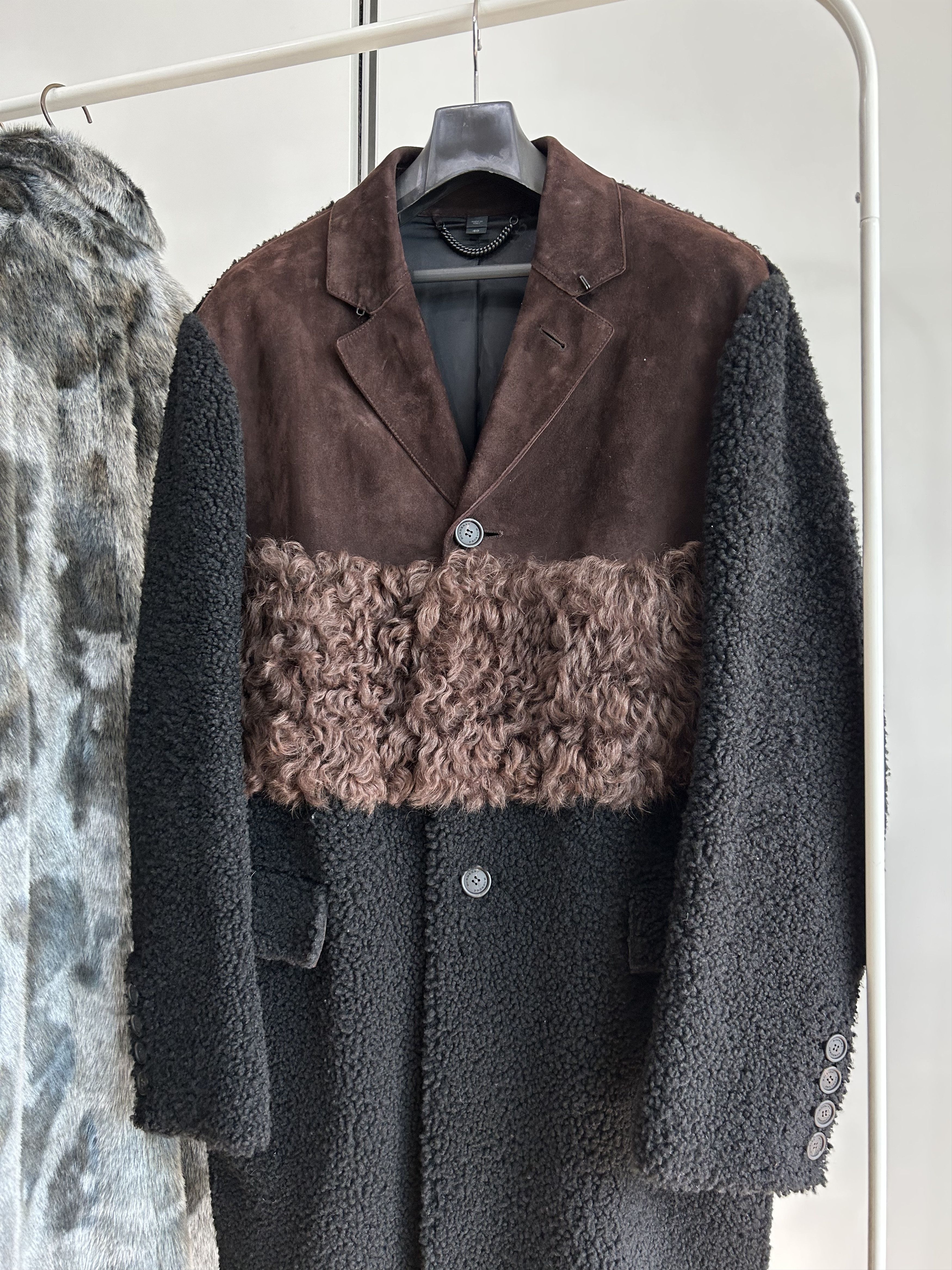 Burberry Prorsum BURBERRY PRORSUM Shearling Mixed-Media Coat Size US M / EU 48-50 / 2 - 3 Thumbnail